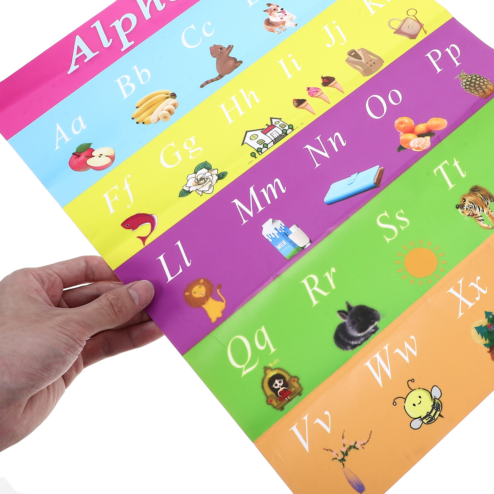 Pôster autoadesivo de alfabeto - Kids Education Charts avaliação e preço