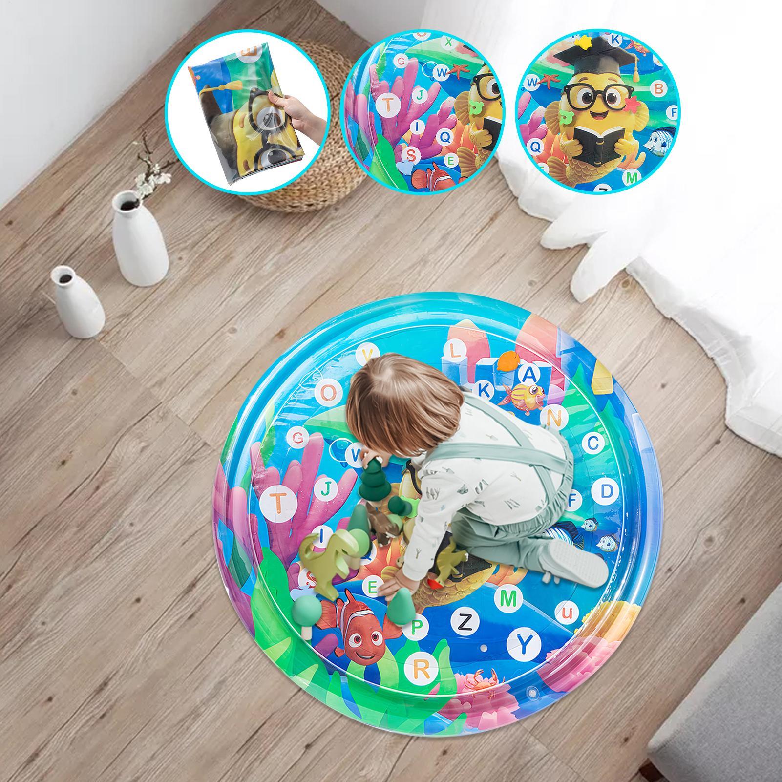 105cm bebê jogando tapete de á - Kids Educational Mat avaliação e preço