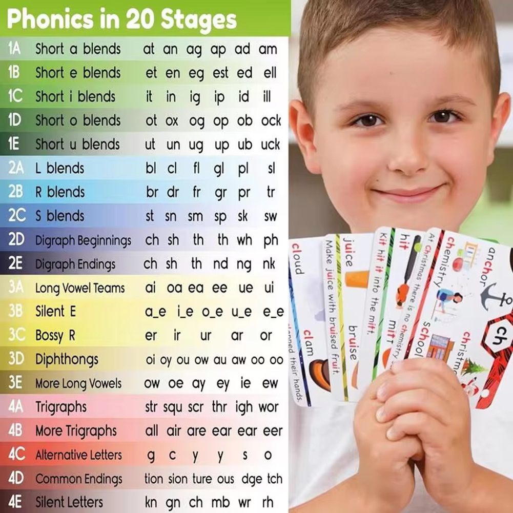 ROSQ Phonics Sight Words Flash - Phonics Card Game avaliação e preço