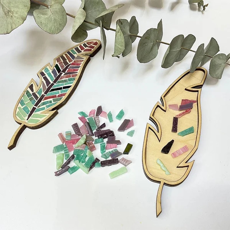 Kit DIY de Mosaico com Penas C - Kids Educational Gadget avaliação e preço