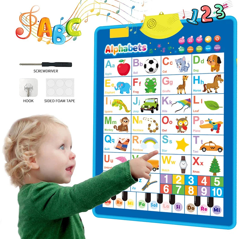 Gráfico eletrônico de parede d - Kids Education Charts avaliação e preço